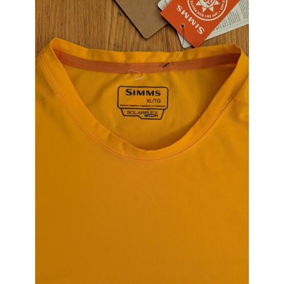 Simms Solarflex Crew Sunrise/Sun Glow Anti-Odor Stain Resistant Men's XL NWT - Picture 5 of 10